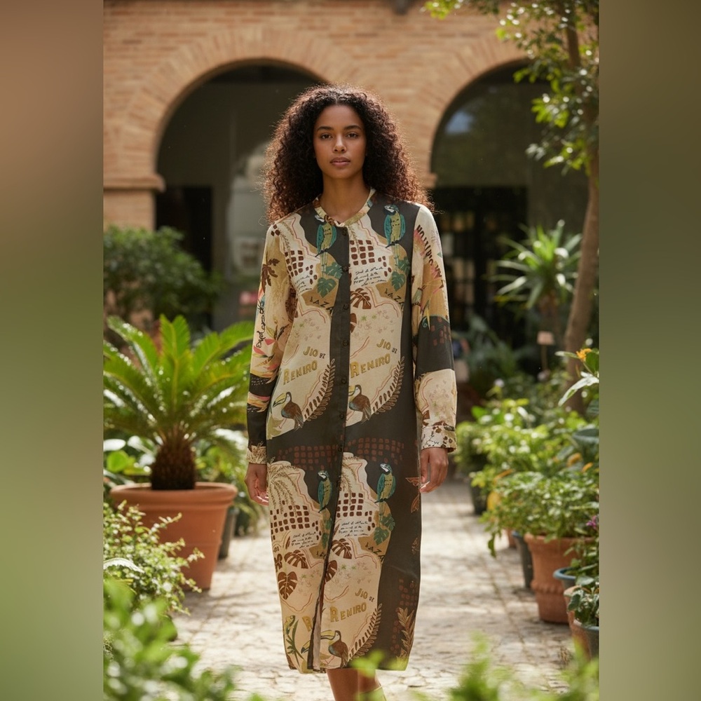 Tropical Rio de Janeiro Art Print Cover Up Dress